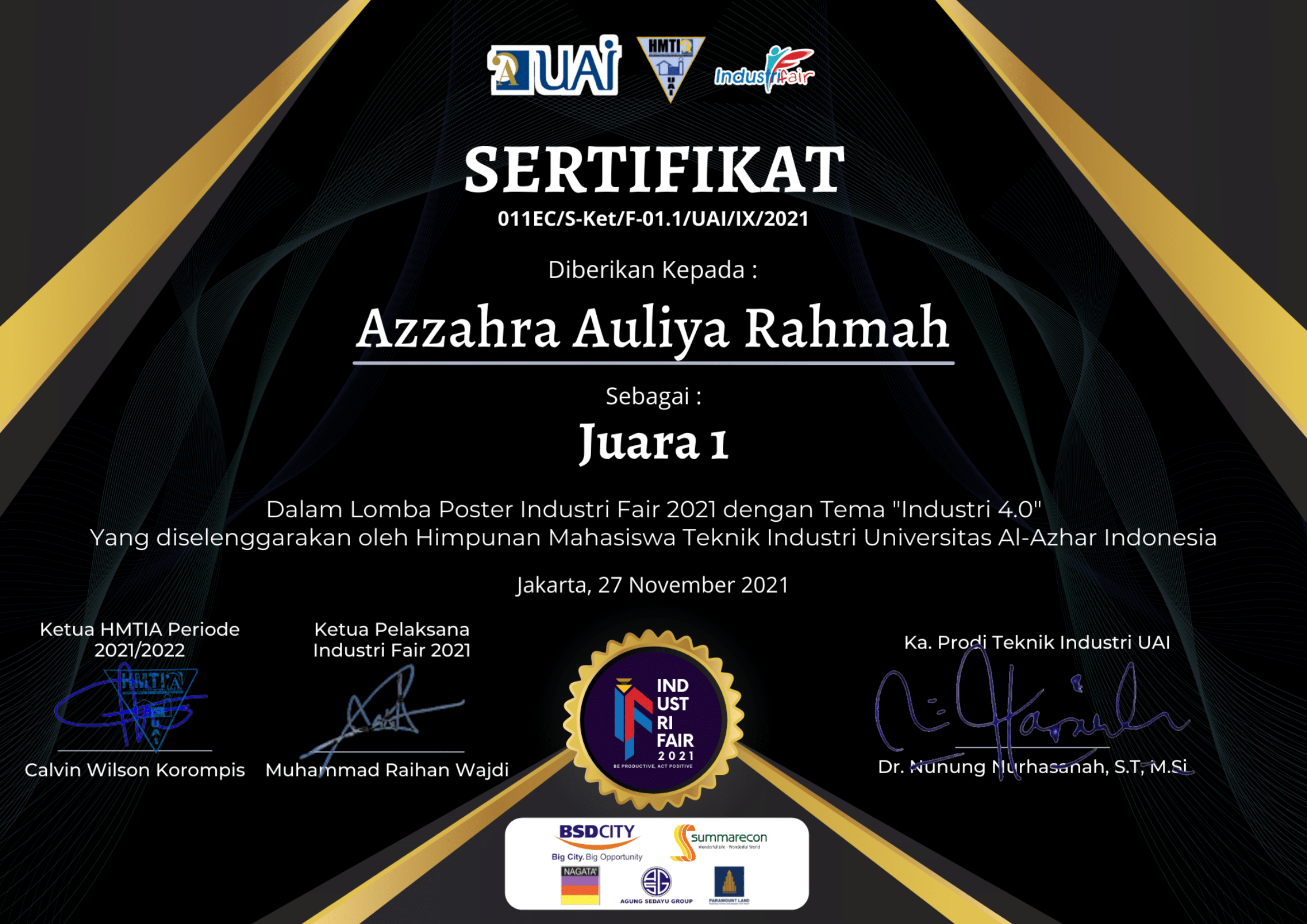 Juara 1 Lomba Poster
